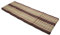 Handelsturm Kapok Matte, Thai Klappmatte ca. 200x80 cm, Thaimatte mit Füllung aus Kapok, Thaikissen Matratze braun & beige
