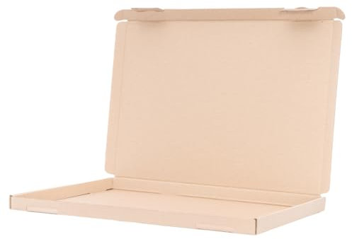 10 Großbriefkartons 350x250x20mm Braun Versand Post Faltschachtel GB-2 DIN A4 für Warensendung DHL DPD GLS Hermes, Päckchen, Versandkarton, Büchersendung