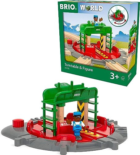 BRIO 33476 Lok-Drehscheibe mit Kontrollbrücke