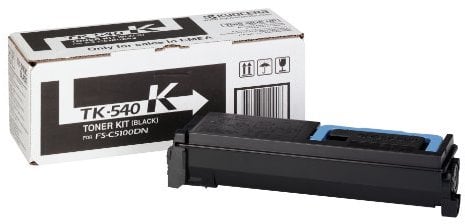 Kyocera TK-540K Toner Schwarz. Original Tonerkartusche 1T02HL0EU0–0T2HL0EU. Kompatibel für ECOSYS FS-C5100DN