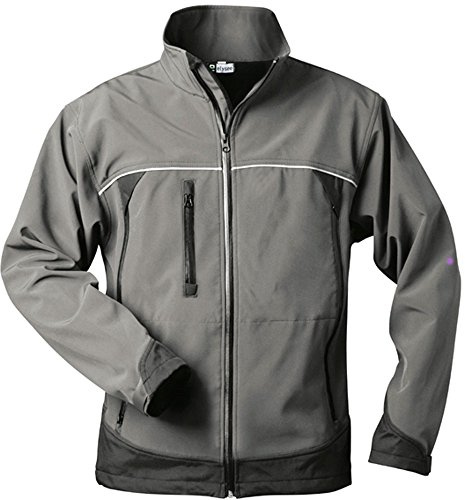 Jacke Beta, Softshell, Gr.XXXL, grau/schwarz