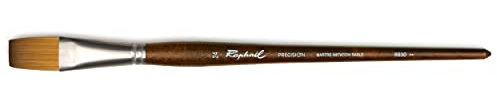 Raphael Precision 8930 Long Handle Brush, Flat, 24, Natural