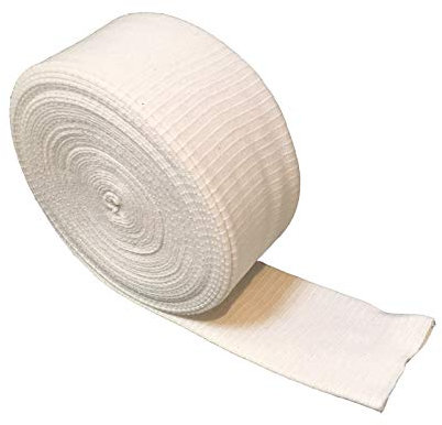 Qualicare 10 m Länge, Größe B (6,25 cm), Premium kleine Hand/Arme, wiederverwendbar, waschbar, röhrenförmig, elastische Stützbandage für Verstauchungen