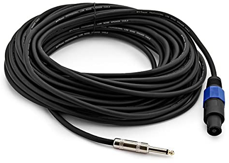 Gear4Music Kabel – 2-polige Lautsprecher - Klinke, 15m