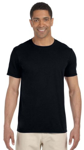 Gildan Mens Short Sleeve Soft-Style T-Shirt (S) (Black)