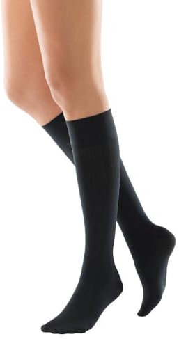 Bauerfeind VenoTrain micro AD CCL1 Kompressionsstrümpfe L plus anthrazit short