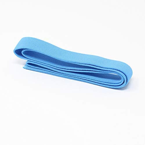 BIG-SAM - 1 Meter Gummiband/Gummilitze - 20mm breit - über 20 Auswahl (Hellblau)