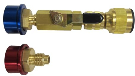 Mastercool 81490 R134a Valve Core Remover & Installer – Service Valve Cores Under Pressure – Compact Tool for Automotive A/C Systems with Internal Shutoff