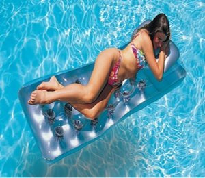 Intex Inflatable Mat – , 188 x 71 cm, Silver (58894)