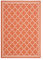 SAFAVIEH Geometrisch Teppich für Wohnzimmer, Esszimmer, Schlafzimmer - Courtyard Collection, Kurzer Flor, Terrakotta und Knochen, 122 X 170 cm