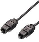 MediaRange Toslink Digital-Audio Anschlusskabel, Toslink-Stecker (ODT)/Toslink-Stecker (ODT), 1.5m, schwarz, MRCS133
