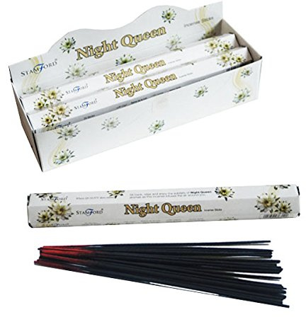 STAMFORD INC. 37312 Night Queen Incense Sticks, 20 Sticks x 6 Packs