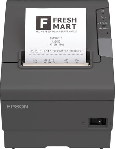 Epson Printing TM-T88V Tickets WiFi USB 300MM/S schwarz