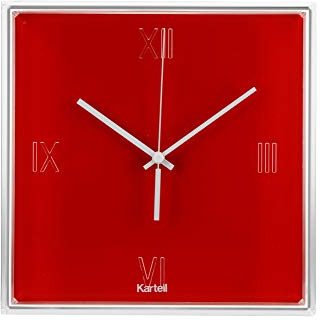 Kartell Tic &, Tac Clock Orange Red