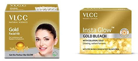 VLCC Naturwissenschaften Gold-Facial Kit Für Luminous & strahlenden Teint (Ayurveda)