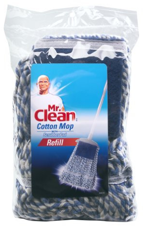 Mr. Clean 446235 Cotton Mop with Scrubber Refill, X-Large