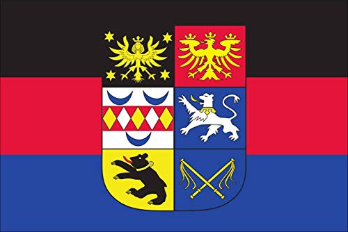 flaggenmeer® Flagge Ostfriesland mit Wappen 110 g/m² ca. 20 x 30 cm