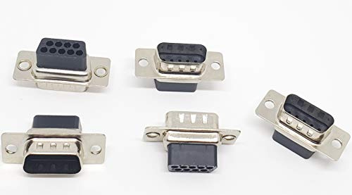 PC Zubehör – Anschlüsse Pro 50-pk DB9 Stecker D-Sub Crimp-Type Connector, Amtsheftung