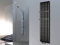 Badheizkörper Design broken Mirror 3 HxB 180x47cm 1118 Watt +2 Handtuchhalter (15x15mm) schwarz Szagato Handtuchheizung Handtuchwärmer Design Heizkörper Mittelanschluss Bad Heizkörper vertikal modern