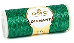 DMC Diamant Metallic Handarbeit, 38,2 m, grüner Smaragd