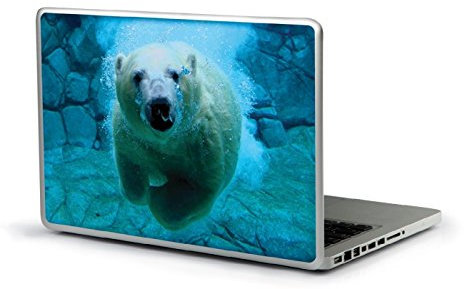 Aufkleber Eisbär Swimming Notebook Sticker Size 7