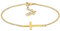 Elli Armband Damen Kreuz Glaube in 925 Sterling Silber rosévergoldet