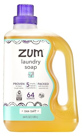 Zum Laundry Soap - Sea Salt, 64 fl oz