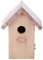Esschert Design Nistkasten, Vogelhaus Zaunkönig in braun mit Kupferdach, ca. 14 cm x 11 cm x 20 cm