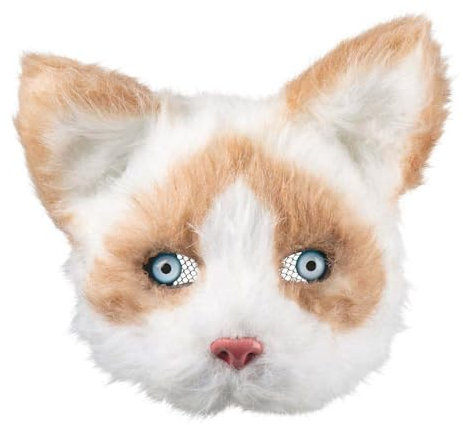 Boland - Plüsch-Halbmaske, Einheitsgröße, Gesichtsmaske, Tiermaske, Fellmaske, Accessoire, Kostüm, Verkleidung, Karneval, Fasching, Mottoparty