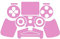 Sticker Autocollant Aspect Carbone 3D Skin pour Manette PS4 Rose