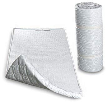 EVERGREENWEB Materasso Singolo 90x195 alto 5cm ARROTOLABILE Salvaspazio, Multiuso, Supporto Ergonomico, Ottimo materasso da Terra per Esercizi del Pavimento, Campeggio, Yoga, Stretching, ABS, Pilates