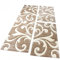 Paco Home Bettumrandung Läufer Teppich Modern Ranken Muster Beige Creme Läuferset 3 TLG., Grösse:2mal 60x110 1mal 80x300