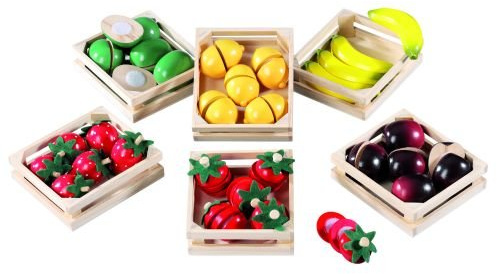 Idee+Spiel FUNTOYS 08066 - Holz Früchte 6-Fach Sortiert 1 Set