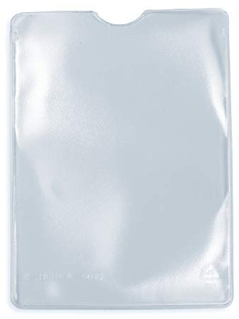 HERMA 5016 Lot de 25 porte-badges transparents pour protéger les documents au format A7 en plastique transparent