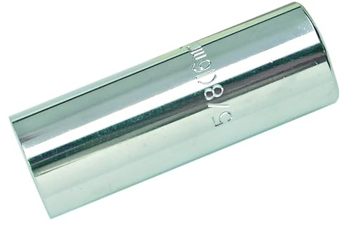SW-Stahl 03103SB Zündkerzeneinsatz 16 mm - Zündkerzennuss 3/8 Zoll | Zündkerzenwerkzeug extra lang - Zündkerzenschlüssel mit Gummifangstück - Robuster Chrom-Vanadium Zündkerzenstecknuss
