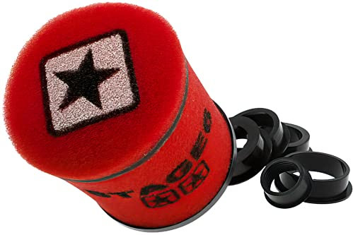 Racin Gluft Filtro Stage6 Doppio Strato Piccolo Airbox Rosso 28 mm + 35 mm + 42 mm + 45 + 49 + 55 mm Attacco
