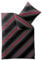 aqua-textil Concept Bettwäsche 155 x 220 cm Mikrofaser Bettbezug Mirena Streifen Schwarz Rot Grau