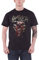 Slayer Herren Totenkopf Clench T-Shirt, Schwarz, XL