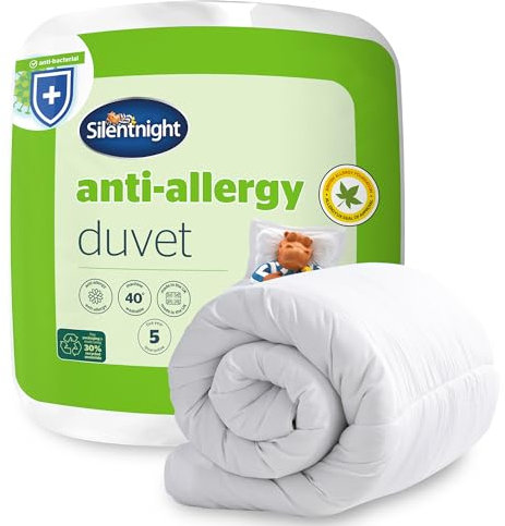Silentnight Anti Allergy King-Size Duvet 7.5 Tog - All Year Round Quilt Duvet Anti-Bacterial and Machine Washable with Allergy UK Approved Anti Allergy Fibres - King-Size Bed