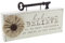 Believe Vintage Collection creme aus Holz Kaminuhr Block mit Schlüssel
