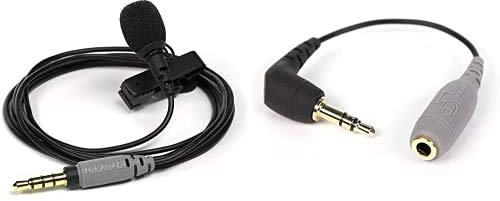 Rode SmartLavPlus Microphone lavalier pour Smartphone & SC3 Adaptateur pour Smartlav