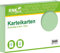 RNK Verlag 115045 - Karteikarten liniert, 7 mm grün, 7 mm, DIN A4, 1 Packung à 100 Karten