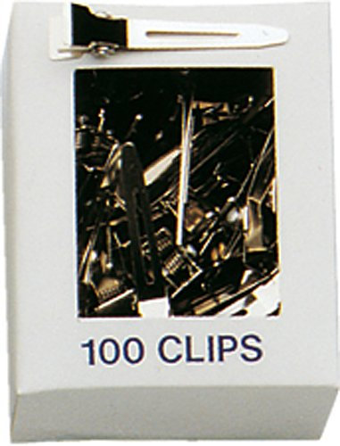 Fripac-Medis Stahl-Haarclips, einschenklig, kurz, Schachtel mit 100 Stück