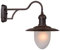LUCIDE ARUBA - Wandleuchte Innen/Außen - Ø 25 cm - 1xE27 - IP44 - Rostfarbe