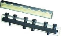 Oventrop Verteilerbalken Regumat mit Isolierung, DN 25, Stahl für 3 Heizkreise