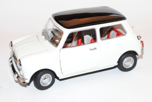 Kyosho Mini Morris Cooper S MK1 1275S Weiss 1968 1/18 Modell Auto mit individiuellem Wunschkennzeichen
