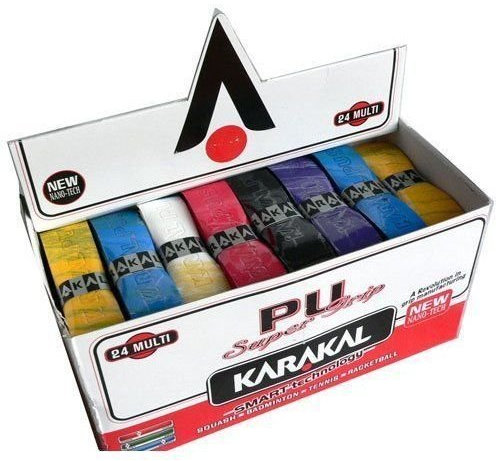 Karakal PU PU Super Grips Box of 24 Racket Grip Multi Colr by PU