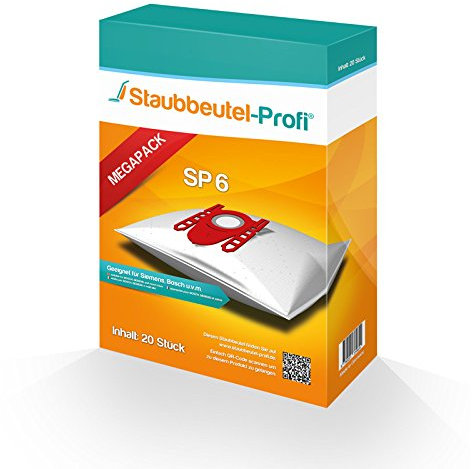 20 Staubsaugerbeutel geeignet für Siemens VSZ5SEN2, VSZ5GPX3 von Staubbeutel-Profi® kompatibel mit Swirl S62 / S67 / S68 / S73 / Y94