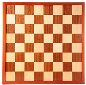 Double-Sided Chess and 10x10 Draughts Board, 42cm with Raised Border