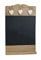 levandeo Memotafel Memoboard Tafel Wandtafel mit Herzen aus Holz braun weiß gewischt - Landhaus Vintage Shabby Kreide Kreidetafel Küchentafel 37x24x5cm